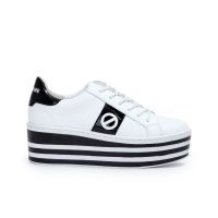 Boost Sneaker - Nappa/Patent - White/Black