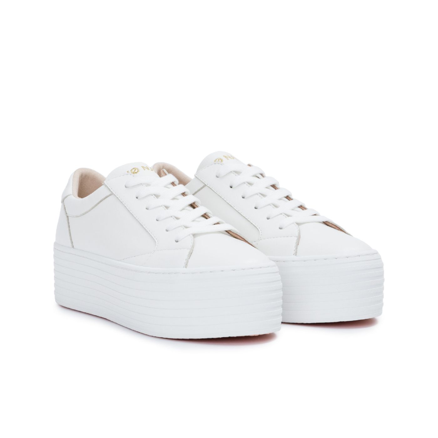 Platform sneakers No Name Spice Sneaker - Lambskin - White Fox White ...