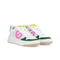 BRIDGET SNEAKER - GRAIN/RIVA/SUED - WHITE/PINK
