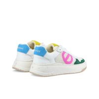 BRIDGET SNEAKER - GRAIN/RIVA/SUED - WHITE/PINK