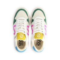 BRIDGET SNEAKER - GRAIN/RIVA/SUED - WHITE/PINK