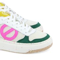 BRIDGET SNEAKER - GRAIN/RIVA/SUED - WHITE/PINK
