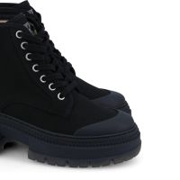 STRONG BOOTS - CANVAS RECYCLED - BLACK SOLE BLACK