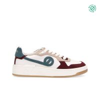 Other image of KELLY SNEAKER - SOFTNAPPA/SUEDE - OFF WHITE/BURGUNDY