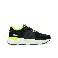 Autre image de KRAZEE RUNNER MEN - SUEDE/REC.KNIT - BLACK/F.YELLOW