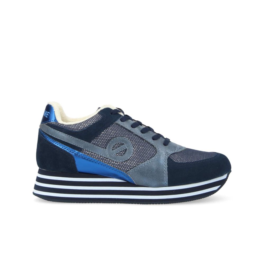 No Name PARKO RUNNER - Baskets basses - bleu/bleu marine 