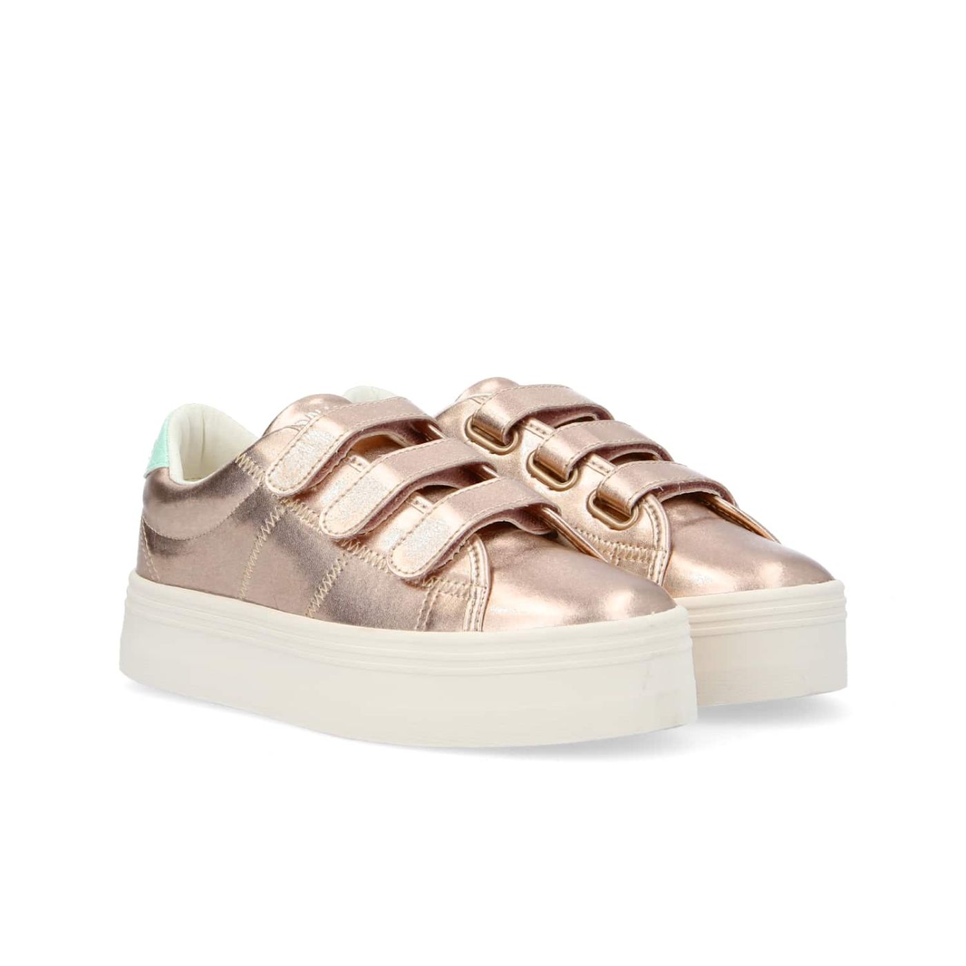 Basket suede platform cheap gold pour femme