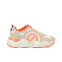 Other image of KRAZEE RUNNER W - SUEDE/KNIT/LOGO - SABLE/DOVE/F.ORANGE