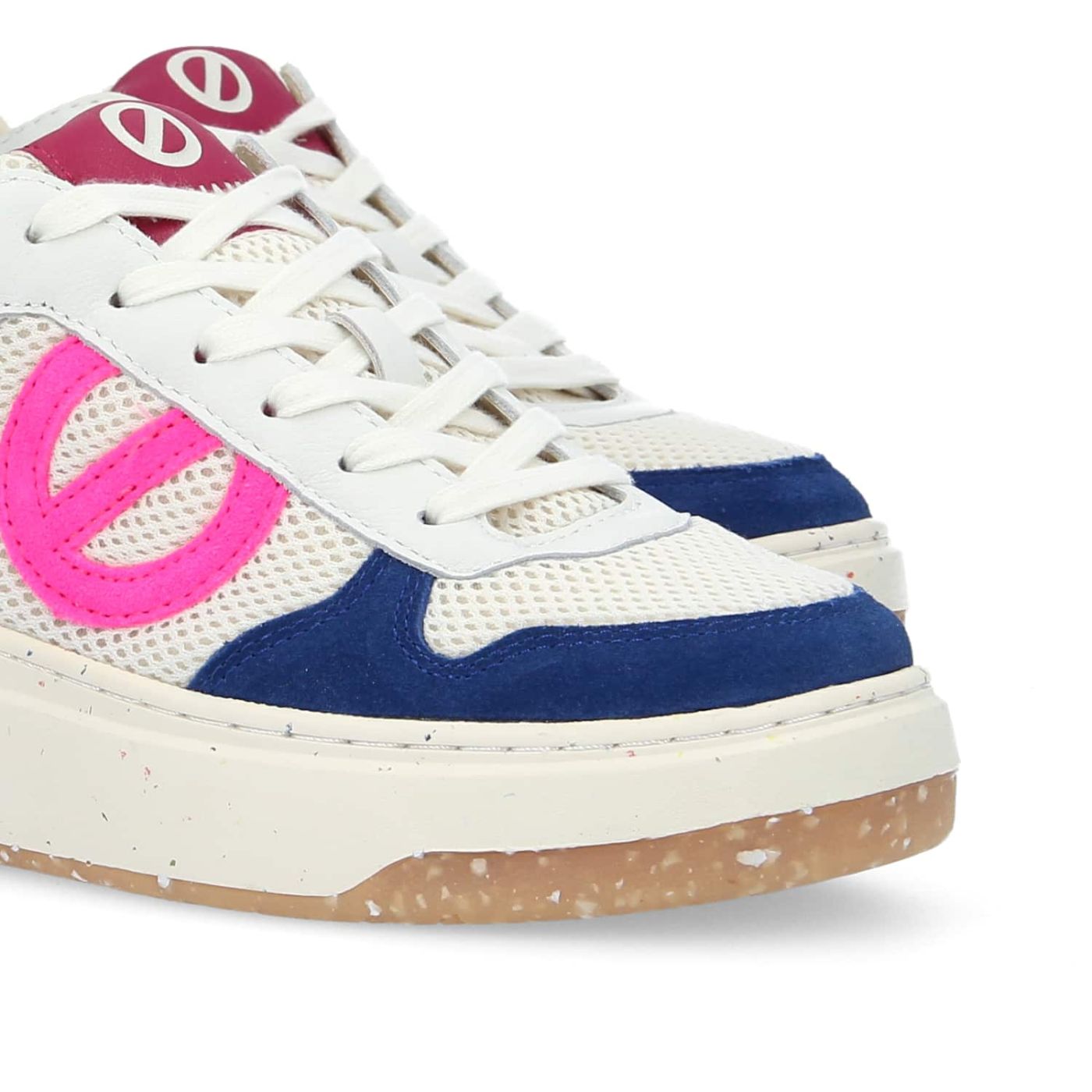 NO NAME | Women's sneakers - BRIDGET SNEAKER - BLUE/PINK NEON/WHITE