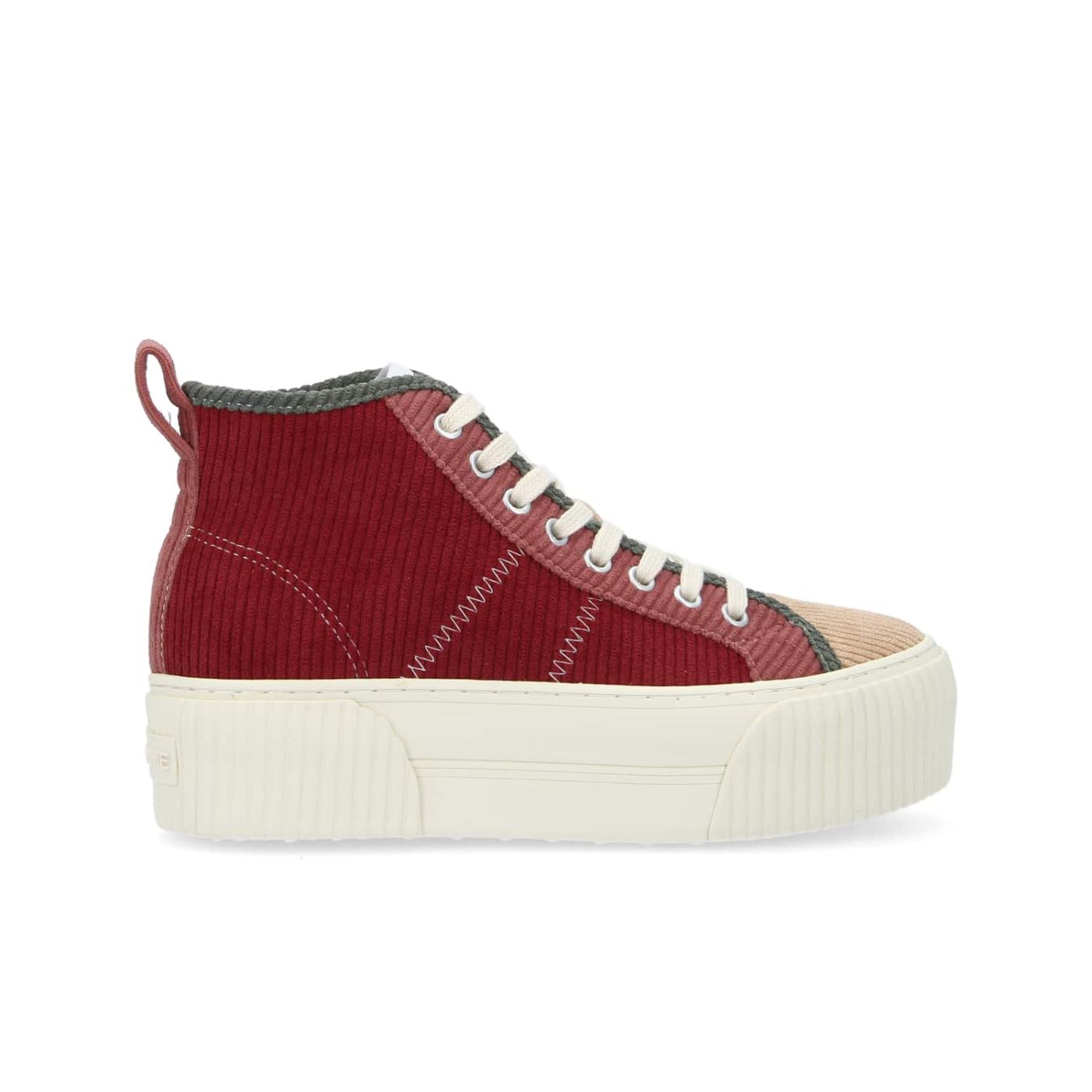 High top sneakers IRON MID BURGUNDY SAND