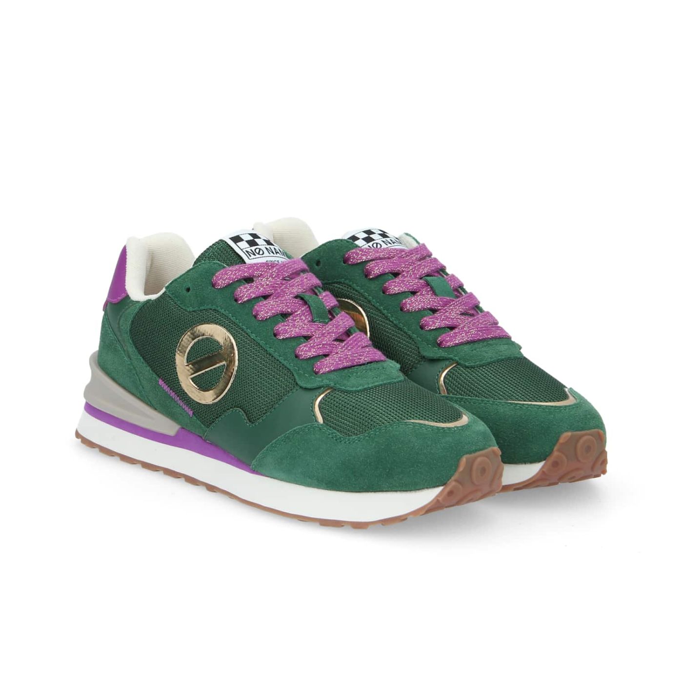 Women s joggers TOVA RUNNER DARK GREEN PURPLE