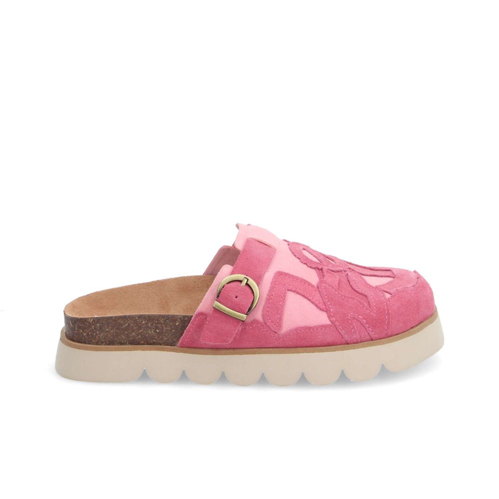 SANDY MULE W - SUEDE/SUEDE - PINK/LIGHT PINK
