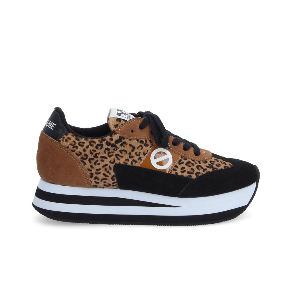 FLEX M JOGGER W - P.LEO/SDE/SDE - MARRONE/NERO/LEOPARDATO