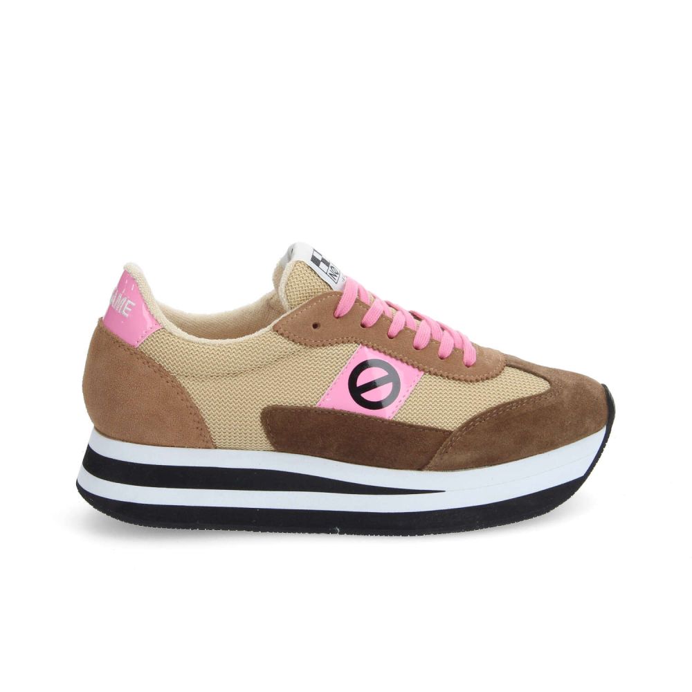 FLEX M JOGGER W - SUEDE/SDE/KNIT - MARRONE/NOCCIOLA/BEIGE