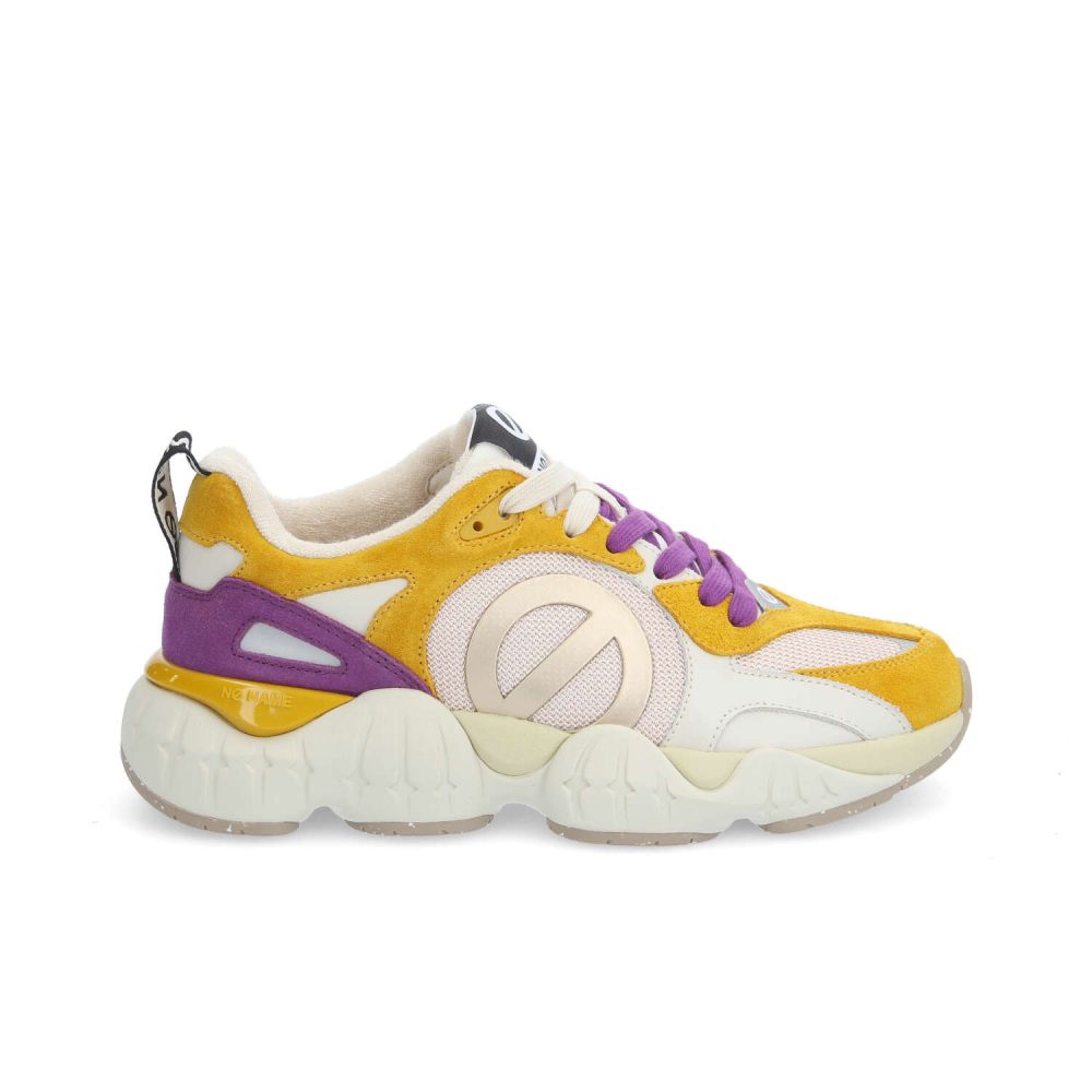KRAZEE RUNNER W - SDE/CONNOR/SDE - GIALLO SENAPE/BEIGE/VIOLA