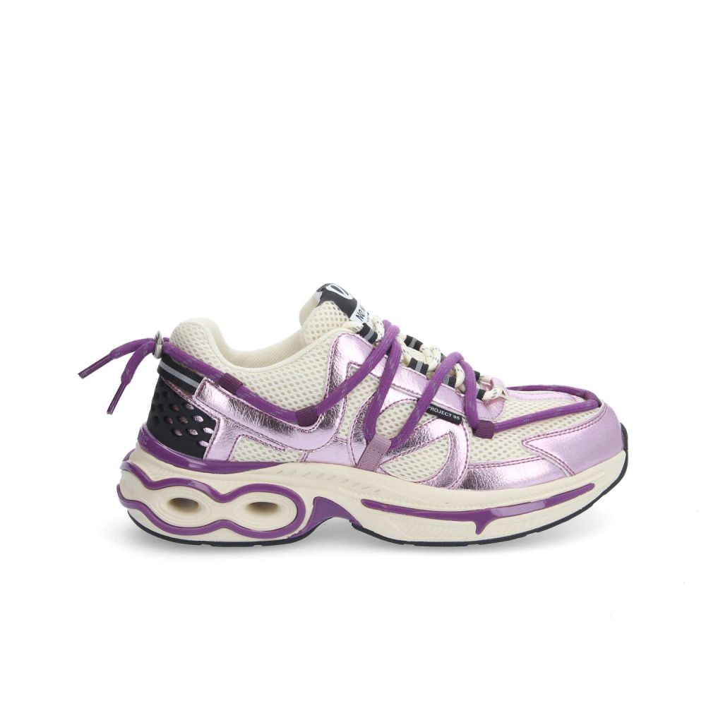 WILLO RUNNER W - MESH/METAL - BEIGE/LILLA