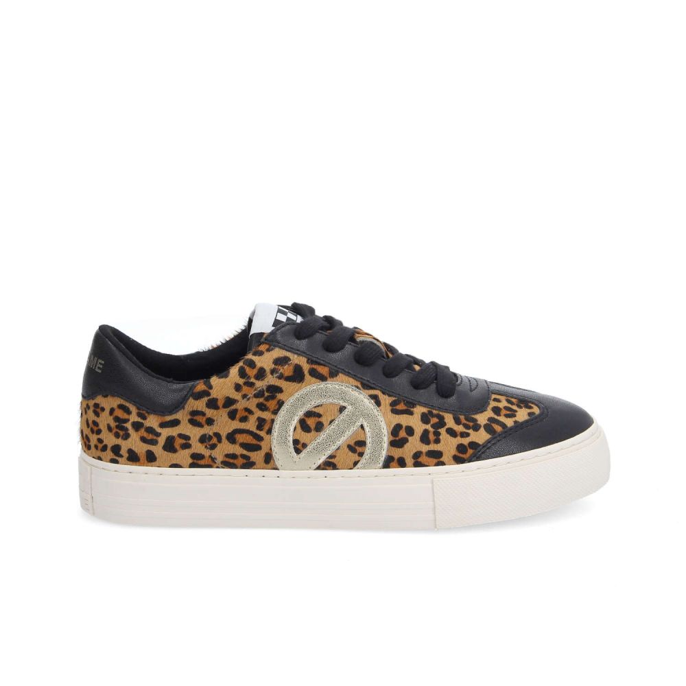 ARCADE TOE SIDE W - PONY LEO/GLOW - BROWN/BLACK