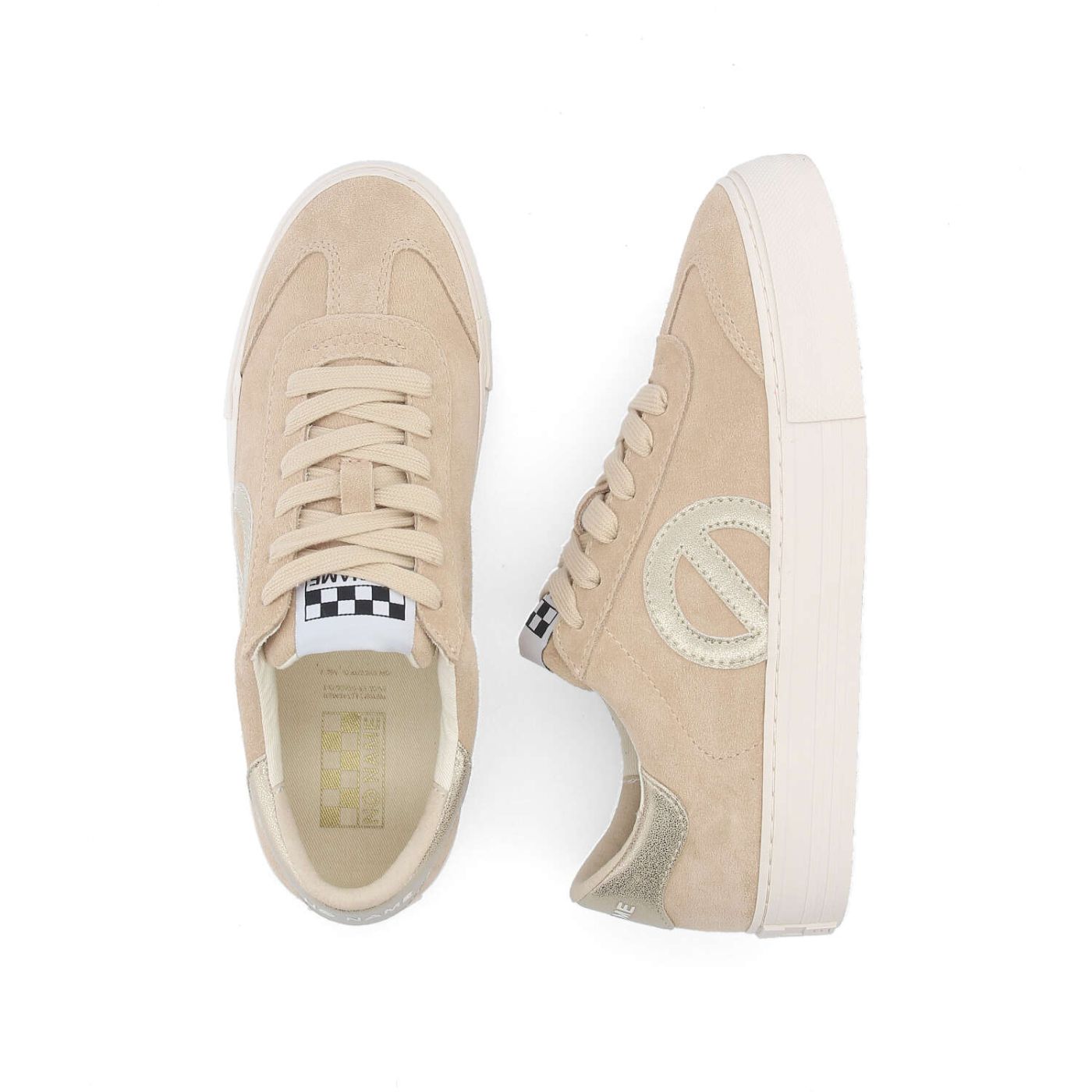 ARCADE TOE SIDE W - SUEDE/GLOW - BEIGE/GOLD