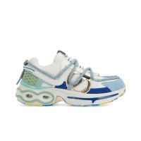 Other image of WILLO RUNNER W - MESH/SDE/PERLE - BIANCO SPORCO/BLU SICILIANO