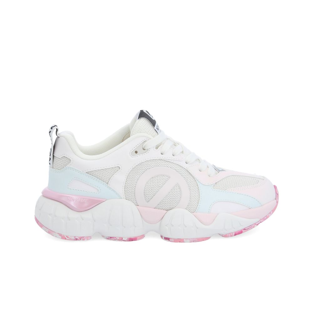 KRAZEE RUNNER W - KNIT/DISCOLGOLD - OFF WHITE/PINK/BLUE