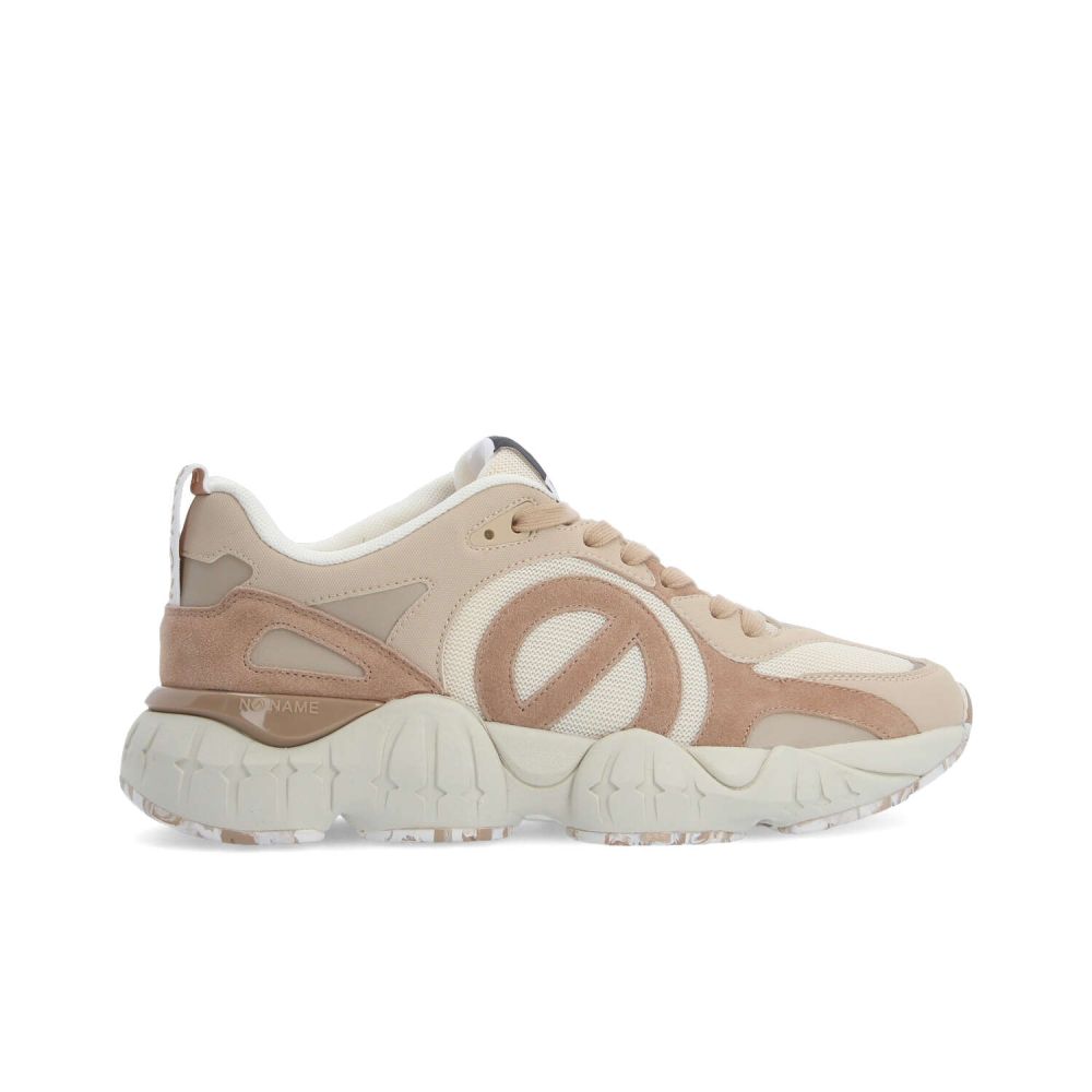 KRAZEE RUNNER M - KNIT/STAMP/STAM - BLANC CASSE/ROSE CLAIR