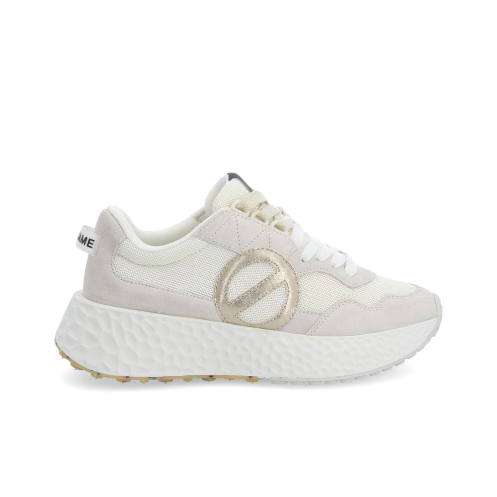 CARTER JOGGER W - SUEDE/KNIT/SUED - BLANC/BLANC CASSE
