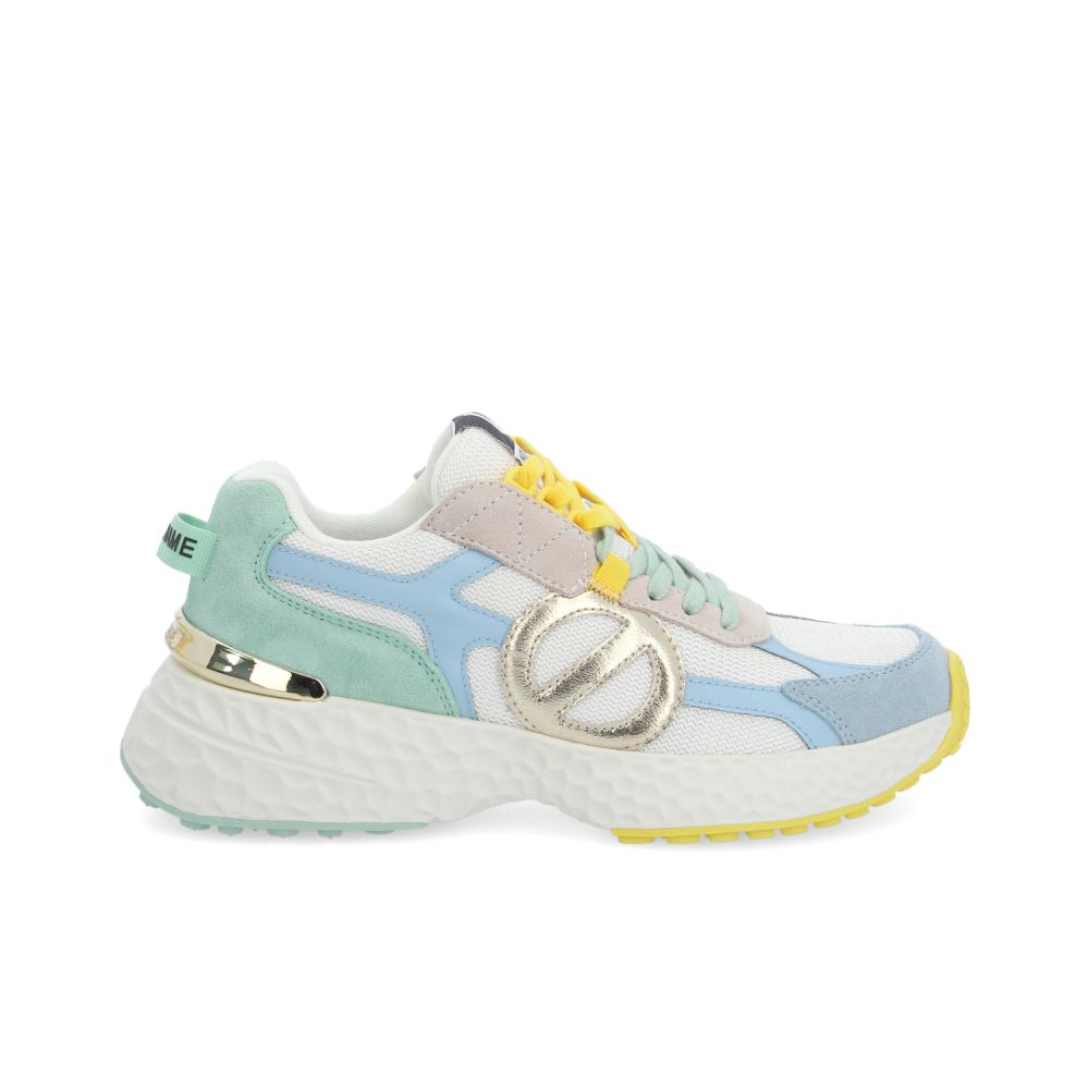CARTER 2.0 RUNNER W - KNIT/SDE/SDE - BLANC CASSE/BLEU SICILIEN/VERT
