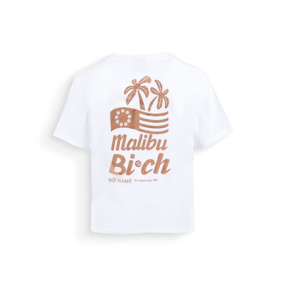 CARTER T SHIRT W - COTTON - BLANC/ROSE