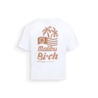 Autre image de CARTER T SHIRT W - COTTON - BLANC/ROSE