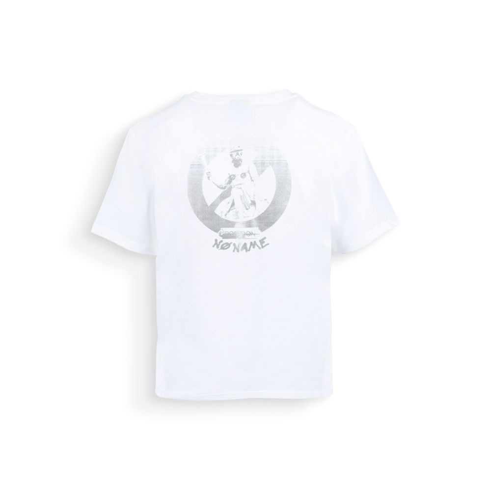 CARTER T SHIRT W - COTTON - WHITE/SILVER